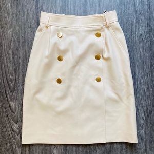 SAINT LAURENT Cream/Off-white Vintage Skirt 🤎🤍